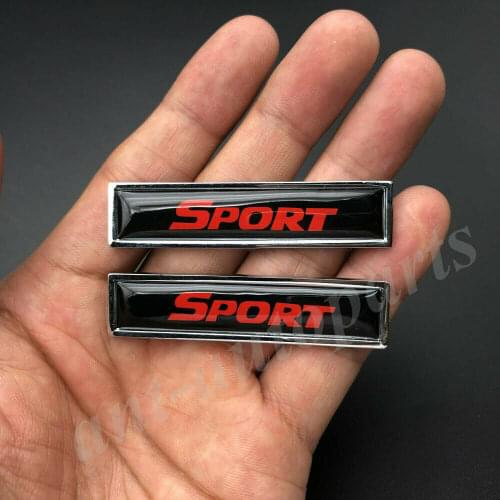 2x Racing Sport Car Fender Trunk Emblem Badge Motorcycle Sticker Fairing