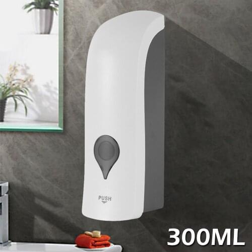 300ml Wall Mounted Liquid Soap Dispenser Single Head Soap Dispenser Shower Gel Liquid Shampoo Disinfectant Dispenser Holder