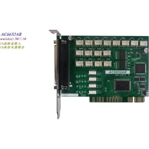 AC6652AR PCI Bus Isolation Switch 16 Input 16 Relay Output Card