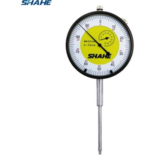 Shahe 0- 50 mm analog dial indicator measuring tools 0-50 mm Metric Dial Indicator gauge Precision Micrometer Measuring Tools
