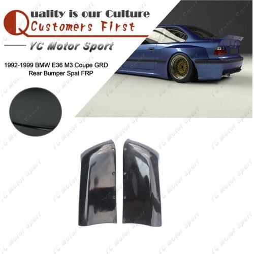 Car Accessories FRP Fiber Glass Rear Spats Fit For 1992-1999 E36 M3 Coupe GRD PD Style Rear Bumper Spat Cover