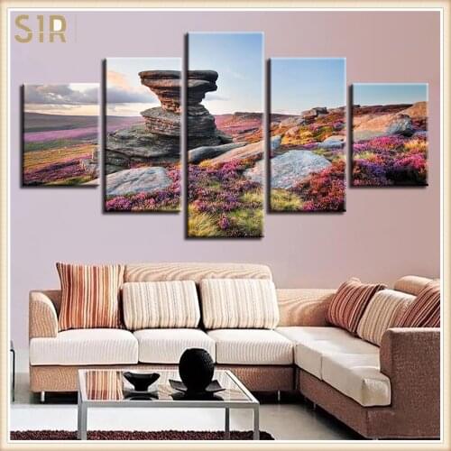 Beautiful Scenery HD Printed 5 Piece Canvas Art Scenery Painting Wall Pictures for Living Room Home Decor Anime Poster Wall Art