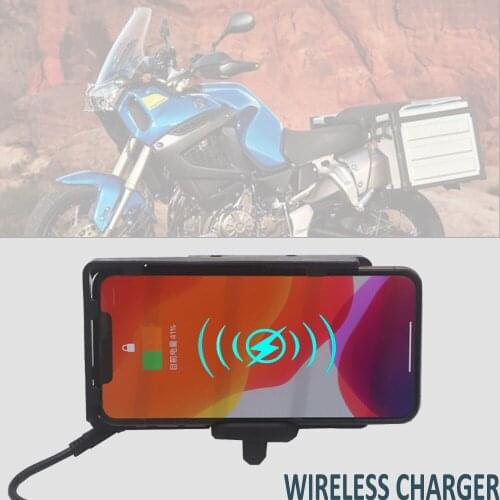 Mobile Phone wireless Navigation Bracket GPS USB Phone Wireless Charging For YAMAHA XT1200Z Super Tenere 2017-2020