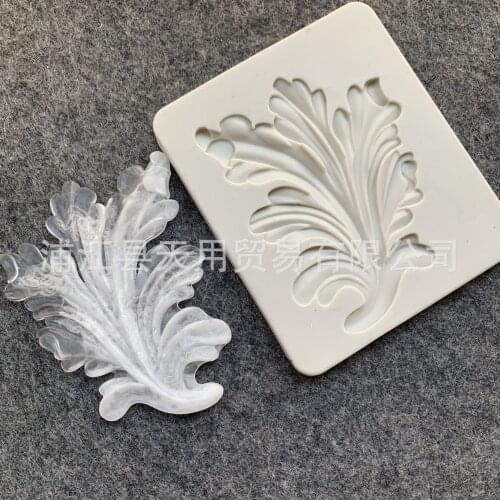 Leaf Epoxy Decorative Liquid Silicone Mold Fondant Clay Molding 15-663