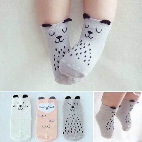 Cute Baby Socks Boy Girl Cartoon Cotton Socks NewBorn Infant Toddler Socks S-M