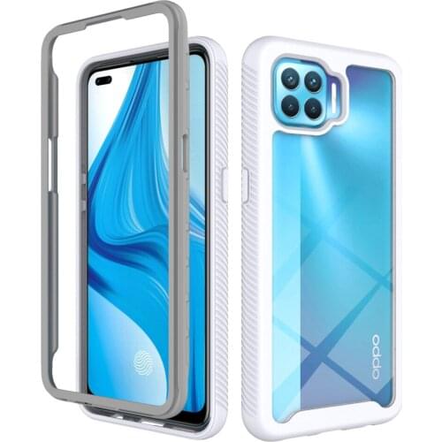 Rugged Armor Case For OPPO A93 Shockproof TPU + PC 2 in 1 Transparet Back Cover For OPPO A53 A32 A33 A53S 2020 Phone Bumper