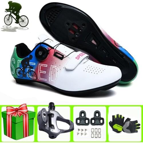 Professional Men Cycling Shoes Women Self-locking Road bike Shoes Mens Outdoor Sports Bike Lover SPD Speed Racing Shoes