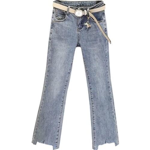 Py1042 2020 spring summer autumn new women fashion casual Denim Pants woman female OL baggy jeans women high waisted jeans