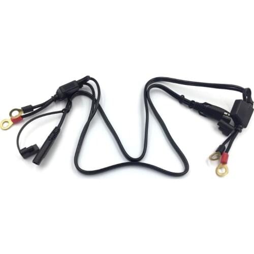 A5KD 12V Motorcycle Battery Charger Terminal To SAE Quick Disconnect Cable Motorcycle Battery Output Connector