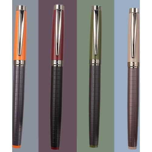 Luxury Quality New 4 Colour Student Office Fountain Pen School Supplies Writing Ink Pen Stationery