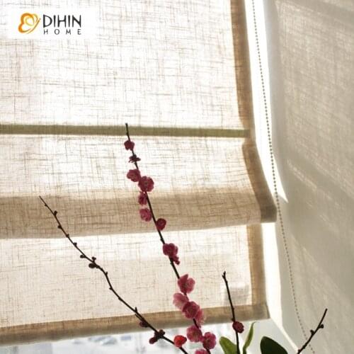 Modern Cotton/Linen Fabric Half/Full Blackout Curtains Roman Blinds Custom Made Roller Blind Free Shipping