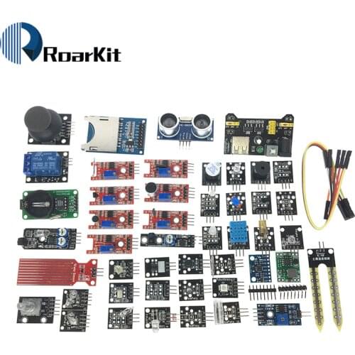 For arduino 45 in 1 Sensors Modules Starter Kit better than 37in1 sensor kit 37 in 1 Sensor Kit UNO R3 MEGA2560