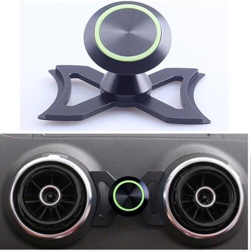 For Audi A3 S3 8V Universal Car Phone Bracket Q2 SQ2 Air Vent Mount Car Magnet Holder 360 Rotatable Support Mobile GPS Accessory