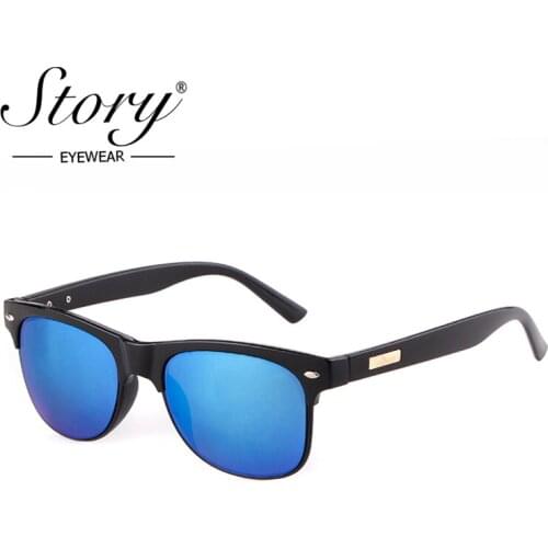 STORY Vintage Retro Square Sunglasses Men Brand Designer 2018 Fashion Rivet Sun Glasses Women Goggles Shades UV400 Protection