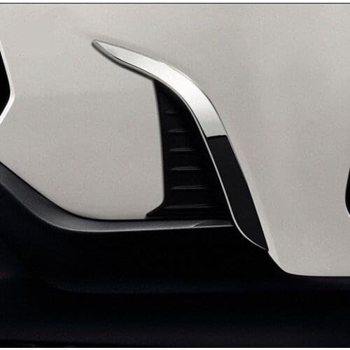Exterior Accessories For 2020 2021 Toyota Corolla Cross Front Bumper Trim Fog Lamp Light Garnish ABS