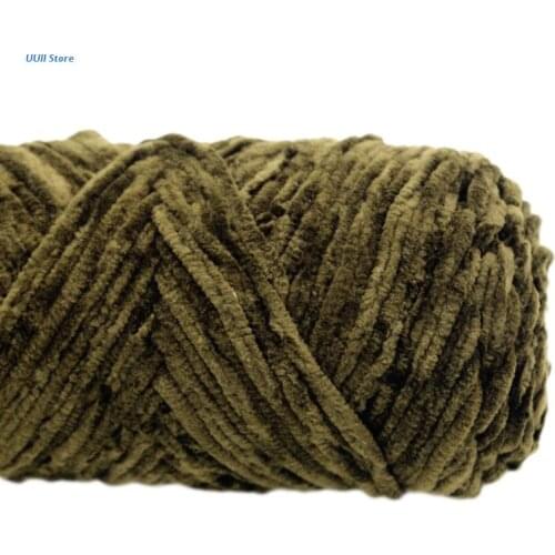 Winter Velvet Chenille Yarn for Hand-Knitted Medium Thick Faux Wool Crochet Thread DIY Craft Scarf Sweater Blanket Knitting