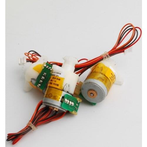 8PCS high torque 5V dc 2 phase 4 wire stepper motor with micro planetary reducer with Bevel gear