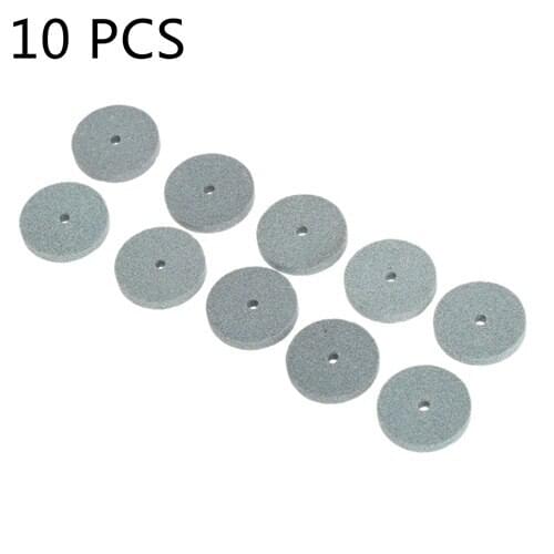 10Pcs Polishing Pad Diamond Grinding Wheel 20mm Mounted Stone Abrasive Disc For Dremel Rotary Tool