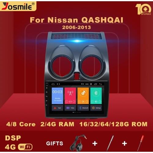 2 din Android 10 Car Multimedia For Nissan Qashqai J10 2006 2007 2008 2009 -2013 Radio V1 AI Voice Control GPS dvd Carplay 4GB
