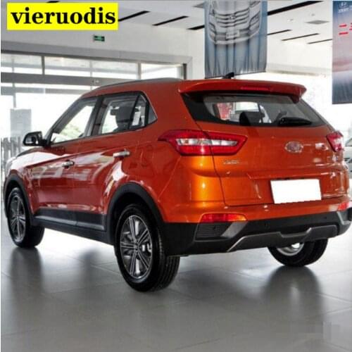 Car Styling ABS Plastic Unpainted Primer Color Tail Trunk Rear Wing Spoiler Decoration Fit For Hyundai Creta ix25 2014 2015 2016