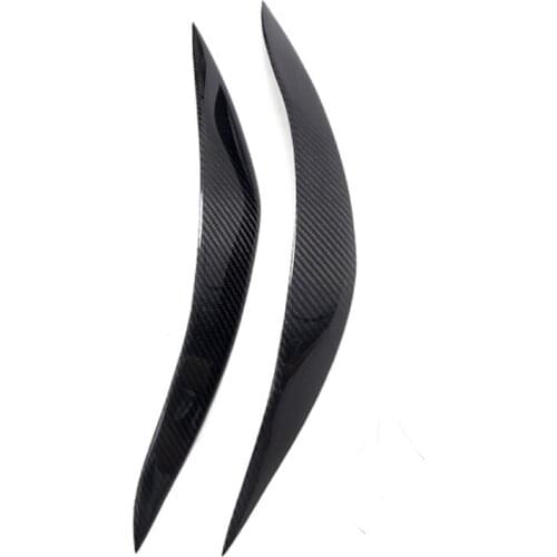 For 2011-2017 BMW 5 Series F18 525li Carbon Fiber Headlights Eyebrows Trim Cover Modified Headlight Eyebrow Stickers A Pair