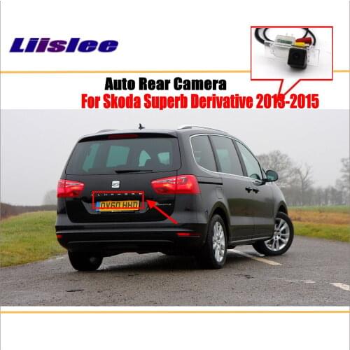 Liislee Reverse Rear Camera For SEAT Alhambra ( 7N ) 2015~2018 / Parking Back Up Camera / License Plate Lamp / Night Vision
