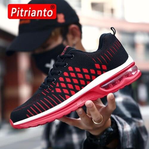 Mens Casual Shoes Fashion Male Sneakers Air Cushion Breathable Sports Running Shoes Mesh Tenis Masculino Adulto Men Shoes