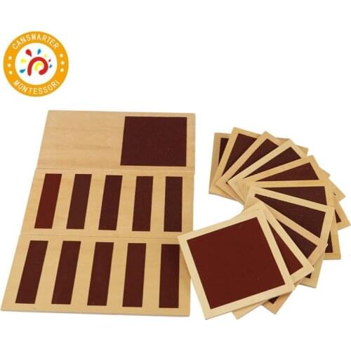 Montessori Materials Rough and Smooth Boards Exercise Perception Children Toy