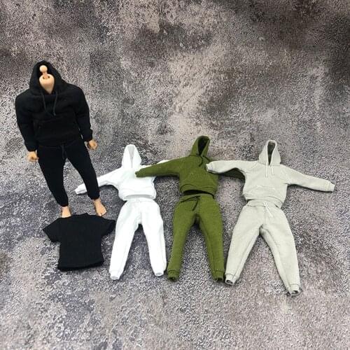 1/12 soldier clothes mens sweater and trousers suit model fit 6 inch action figure body