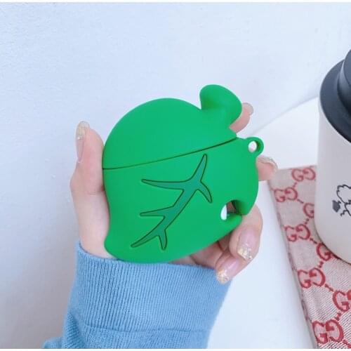 Animal Crossing Soft silicone Earphone Case For Apple Airpods 3 Pro Cover Bag Cartoon Leaf Protective Shell For Airpods 1/2 nd