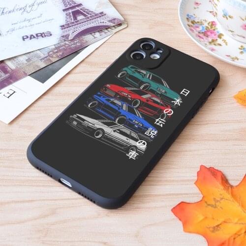 Jdm Legends Print Soft Silicone Matt Case For Apple iPhone Case