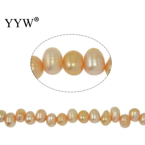 Wholesale Pearls Cultured Baroque Freshwater Pearl Beads 5-6mm 0.8mm 14.5 Inch For Jewelry Making DIY Necklace Bracelet Jewelry
