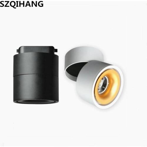 Surface Mounted LED Spot Light 360 Rotation LED Downlights 7W 12W 20W COB Downlights AC85-265V LED Ceiling Lamps