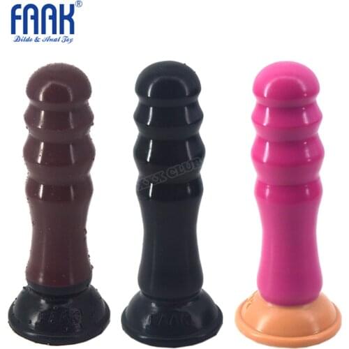 FAAK 21cm Sex Toy Gay Anus Insert Long Anal Dildos Prostate Massage Realistic Huge Penis Dildos Silicone Anal Pulg