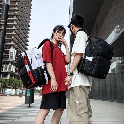 New high school schoolbag male Korean version Japanese ins tide backpack outdoor high school student youth backpack mens bookbag
