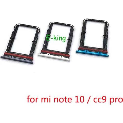 For Xiaomi Mi Note 10 Lite CC9 Pro Sim Card Slot Tray Holder Sim Card Reader Socket