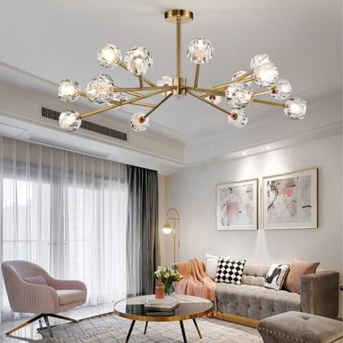Pendant lights Modern Led Chandelier Light Personality Dining Room Bedroom Crystal Luxury Chandelier Lighting Fixture