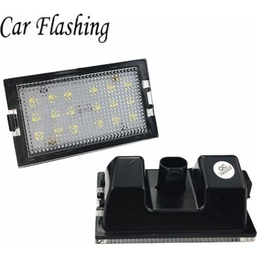 For Land Rover Discovery Series 3 / LR3 4 / LR4 Freelander 2 / LR2 Range Rover Sport Car LED license Number Plate Light Lamp CE