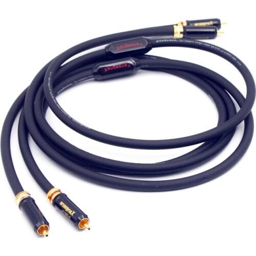 Pair Sp-5008Cu High Performance OCC Conductor HiFi Audio Cable 2RCA Male To Male Audio Cable