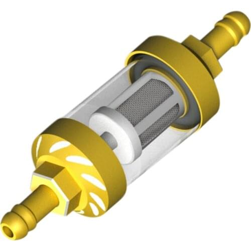 Retro Motorcycle Modification Parts Metal Oil Fuel Filter Detachable Transparent Glass Fuel Filter Car Cleaning Accessories