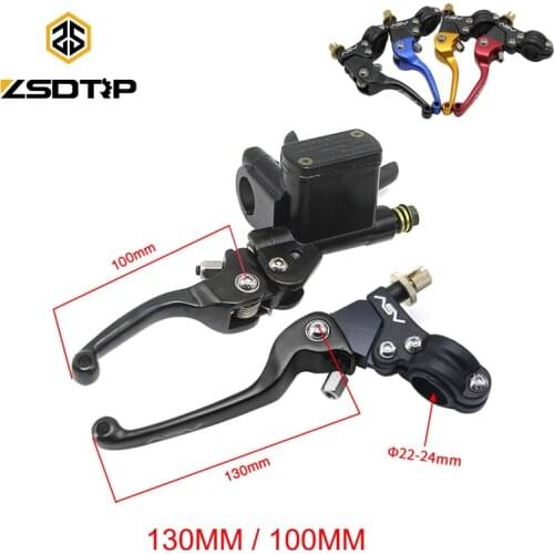 ZSDTRP Universal Motorcycle brake Pump Buggy Scooter Cylinder Pump Handle Accessories Left Right Clutch Lever 50-250CC