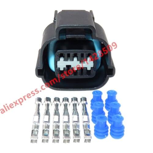 50 Sets PB535-06027 Auto Plug 6 Pin Automotive Female Electrical Connector For KUM