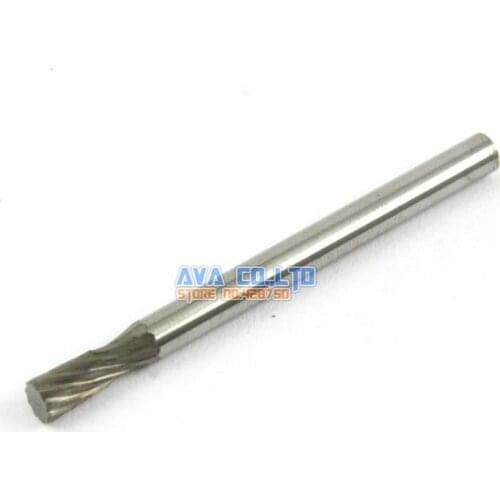 10 Pieces 3mm Tungsten Carbide Burr Rotary Cutter File 3mm Shank Single Cut (NO.10)