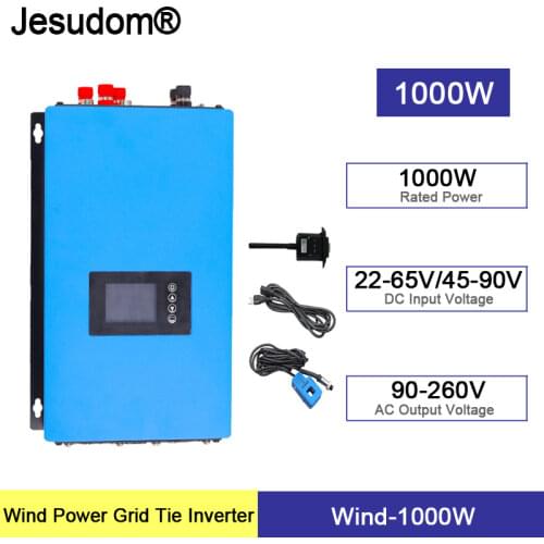 1000W Wind Grid Tie Inverter with Dump Load Resistor MPPT Pure Sine Wave.Limiter Wifi Function Optional for AC Wind Turbines
