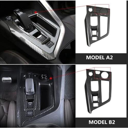 ABS MATTE / CARBON FIBER STYLE For Peugeot 5008 5008GT 2017 2018 Inner Door Armrest Window Glass Lift Button Panel Cover Trim