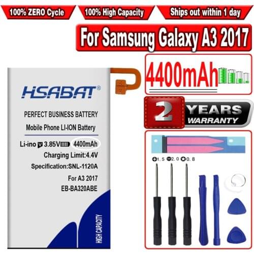 HSABAT EB-BA320ABE 4200mAh Battery for Samsung Galaxy A3 2017 SC-04J SGH-N417 A320 A320FL A320Y A320F