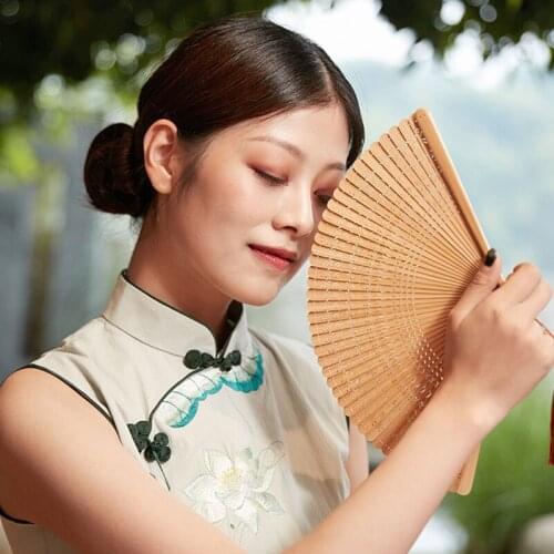 Vintage Style Bamboo Folding Fan Japanese Hand Fans Wedding Party Dance Chinese Craft Gift Home Decoration Ornaments
