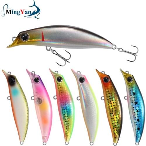 New Product 75mm 8g Minnow Fishing Lure Laser Hard Professional Seawater Long Casting Lure Sinking Wobblers Artificial Bait
