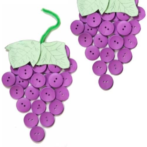 2 Holes Colorful Wooden Buttons Scrapbooking 15mm Decorative DIY Buttons for Kids Apparel Sewing 100Pcs/lot