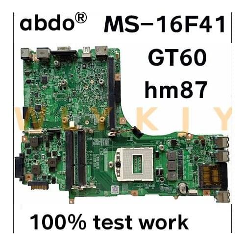 For MSI GT60 MS-16F4 notebook motherboard MS-16F41 VER: 1.1 PGA947 HM87 DDR3 100% test work
